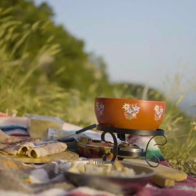 Fondue en bord de falaise