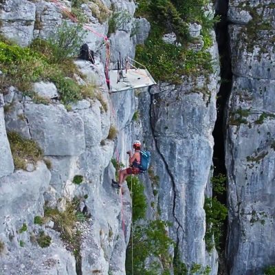 Nuit suspendue en portaledge 1